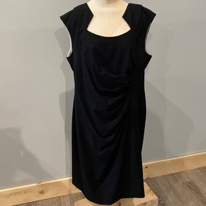 Calvin Klein Black A-line cocktail dress.